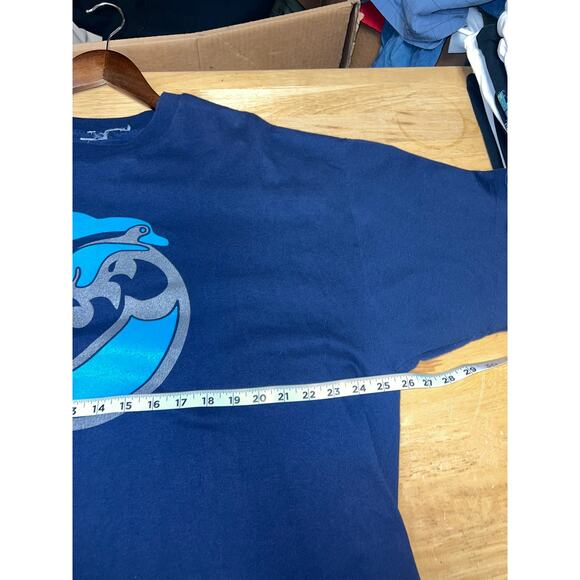 Vintage Dartmouth Shirt Dolphins Dolphin Blue Graphic Tee Short Sleeve 90s 2XL - Picture 7 of 8